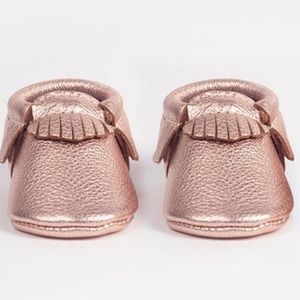 Freshly picked rose gold moccasins size 3